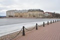 View of Frozen Neva River and Petrograd side.