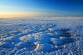 View from frozen sea in Finland Royalty Free Stock Photo