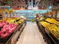 The view of fruits area in supermarket at Jakarta, Jakarta 2020