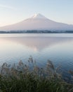 View of Fuji mountain from Kawaguchiko lake