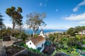 View of Funchal from the Monte. Chapel de la quinta do Monte in foreground, Madeira, Portugal