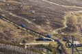 View of Funicular Railway on Cairngorm Mountain