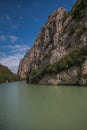 View of Furlo gorge in the marche region