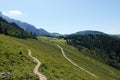 The view from Gablonzer huette to Zwiesel valley, Gosaukamm mountain ridge, Germany Royalty Free Stock Photo