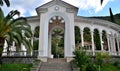 View of the Gagra colonnade. Gagra