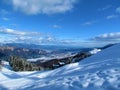 View of Gailtal in Carinthia or Karnten region of Austria