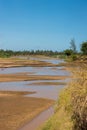 The Galana river Kenya in dry season Royalty Free Stock Photo