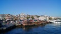 View from the Galata bridge to a cafe on the water