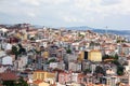 The view from Galata Tower on the architecture of Beyoglu district in istanbul