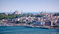 The view from Galata Tower to the south shore of Golden Horn, Is Royalty Free Stock Photo