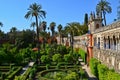 A view of Galeria de Grutescos in Alcazar of Seville, Spain Royalty Free Stock Photo