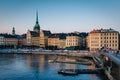 View of Galma Stan from Slussen, in Sodermalm, Stockholm, Sweden