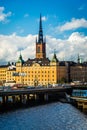 View of Galma Stan from Slussen, in SÃÂ¶dermalm, Stockholm, Swede