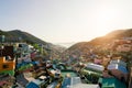 View of Gamcheon Culture Village in Busan, South Korea