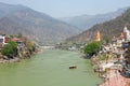 View on the Ganga at Laxman Jhula in India