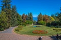 A view of the garden of the house-museum of Alexander Chavchavadze in Tsinandali, Georgia