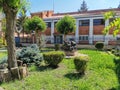 View of the garden of the museum of mining science and archeology Royalty Free Stock Photo