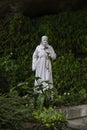 a statue of francis of assisi in france Royalty Free Stock Photo