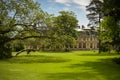 View of the gardens of the castle of Fontainebleau Royalty Free Stock Photo