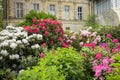 View of the gardens of the castle of Fontainebleau Royalty Free Stock Photo