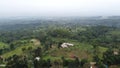 The view of the gardens surrounding Mount Salak in Bogor, Indonesia