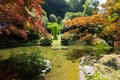 View of Gardens of Villa Melzi in the village of Bellagio on Como lake, Italy