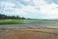 View of Gardiners Bay From Orient Beach State Park, Long Island, NY Royalty Free Stock Photo