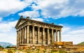 View on Garni Pagan Temple, the hellenistic temple in Republic of Armenia