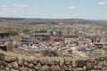 View from Garret Mountain to Paterson city NJ USA