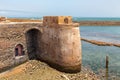 View of gate of the defending walls of Portuguese build fortified port city Mazagan, currently El Jadida