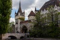 View of the gate house at Vaidahunyad Castle in Budapest. Hungary Royalty Free Stock Photo