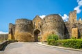 View at the Gate Porte des Tours in the streets of village Domme in France Royalty Free Stock Photo