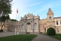 The view of Gate of the Sultan Saltanat Kaps of Dolmabahce Palace. Istanbul Royalty Free Stock Photo