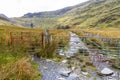 View from gate up hanging valley cwmorthin