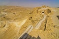 Roman ramp side view, Masada fortress, Israel