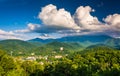 View of Gatlinburg, seen from Foothills Parkway in Great Smoky M Royalty Free Stock Photo