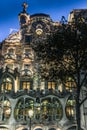 View of the Gaudi Casa Battlo in Barcelona at night - 2