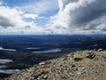 The view from Gaustatoppen mountain, Telemark, Norway.