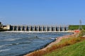 Missouri River dam at Gavins Point