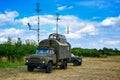 A view of a GAZ-53 a Russian truck