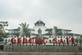 View of Gedung Sate, an Old Historical building with art deco style in Bandung, Indonesia Royalty Free Stock Photo