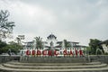 View of Gedung Sate, an Old Historical building with art deco style in Bandung, Indonesia Royalty Free Stock Photo