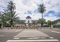 View of Gedung Sate, an Old Historical building with art deco style in Bandung, Indonesia