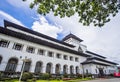 View of Gedung Sate, an Old Historical building with art deco style in Bandung, Indonesia