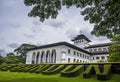 View of Gedung Sate, an Old Historical building with art deco style in Bandung, Indonesia