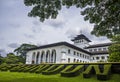 View of Gedung Sate, an Old Historical building with art deco style in Bandung, Indonesia Royalty Free Stock Photo