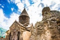 View on Geghard medieval monastery in the Kotayk province of Armenia