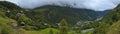 View of Geiranger Fjord from Flydalsjuvet viewpoint, More og Romsdal county, Norway Royalty Free Stock Photo