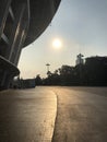 Beautiful View Gelora Bung Karno in the afternoon Royalty Free Stock Photo