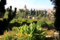 View from the Generalife, Alhambra, Granada, Spain Royalty Free Stock Photo